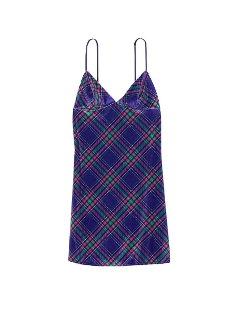 Платье домашнее Victoria's Secret бархатное 1159810355 (Фиолетовый, XL)