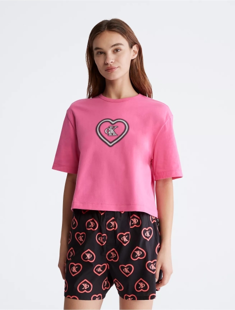 Жіноча футболка Calvin Klein 1159809255 (Рожевий, XL) 1159809255 (Рожевий, XL)