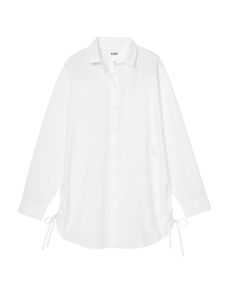 Стильное платье-рубашка Victoria’s Secret  PINK 1159829724 (Белый XL)