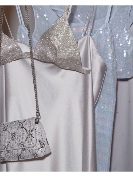 Комплект з паєток Victoria's Secret топ та шорти 1159834411 (Блакитний XS)