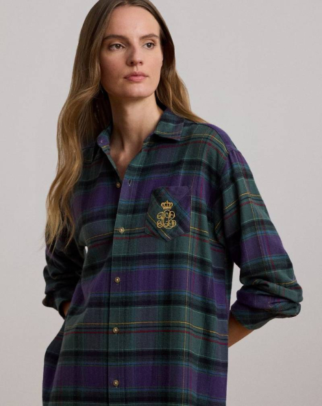 Домашня сукня-сорочка для сну Ralph Lauren 1159831811 (Зелений M)