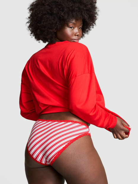 Домашний комплект Victoria’s Secret Pink лонгслив и трусики 1159833826 (Красный S)