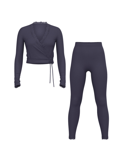 Домашний комплект Victoria’s Secret кофта и лосины 1159835541 (Синий XXL)