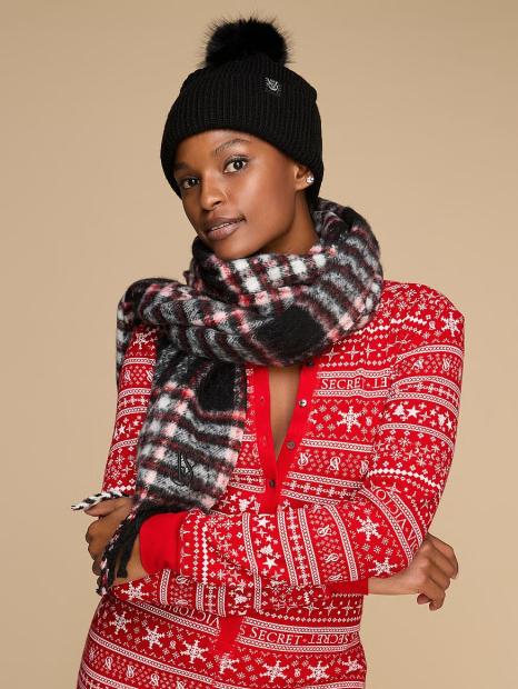 Женский мягкий термокомбинезон Victoria's Secret 1159835738 (Красный M)