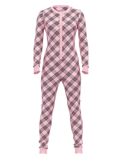 Женский мягкий термокомбинезон Victoria's Secret 1159835581 (Розовый M)