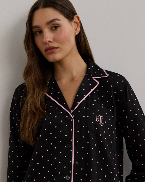 Домашнее платье-рубашка для сна Ralph Lauren 1159837221 (Черный XL)