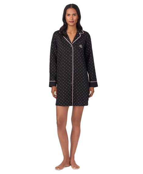 Домашнее платье-рубашка для сна Ralph Lauren 1159837221 (Черный XL)