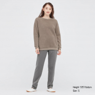 Домашний комплект Uniqlo кофта и штаны для дома 1159764728 (Коричневый/Серый, S)