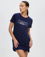 Домашнее платье для сна Tommy Hilfiger пижамное платье 1159775667 (Синий, M)