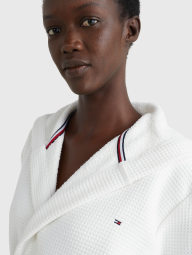 Женский банный халат с капюшоном Tommy Hilfiger 1159776337 (Белый, L)