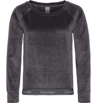 Женский велюровый лонгслив Calvin Klein для дома 1159794979 (Серый, S)