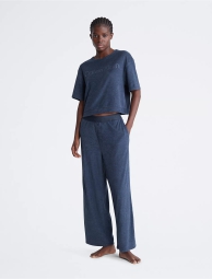Женская махровая футболка lounge Calvin Klein 1159796477 (Синий, XL)