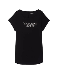 Домашнее платье Victoria’s Secret с логотипом 1159813849 (Черный, XL/XXL)