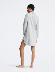 Домашнее фланелевое платье-рубашка Calvin Klein 1159809787 (Серый, XS)