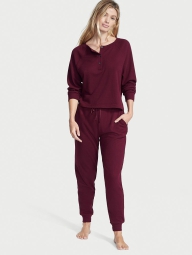 Лонгслив Victoria's Secret из вафельного трикотажа 1159820444 (Бордовый M)