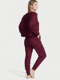Лонгслив Victoria's Secret из вафельного трикотажа 1159820444 (Бордовый M)