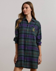 Домашнее платье-рубашка для сна Ralph Lauren 1159831811 (Зеленый M)
