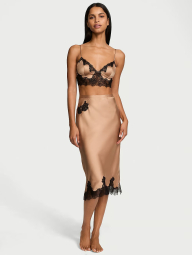 Домашний комплект Victoria’s Secret  с кружевной отделкой 1159832052 (Коричневый XXL)