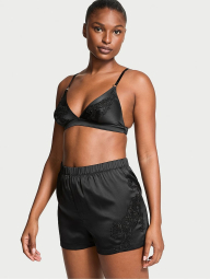 Домашний комплект Victoria’s Secret с вышивкой 1159833762 (Черный XXL)