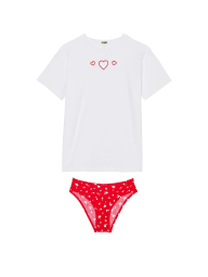 Домашній комплект Victoria's Secret Pink футболка та трусики 1159834568 (Різні кольори XS)