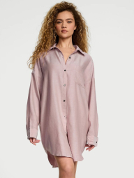 Рубашка для дома и сна Victoria’s Secret оверсайз 1159835063 (Розовый M)