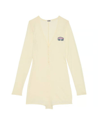 Жіночий м'який ромпер Victoria's Secret Pink комбінезон 1159835284 (Молочний M)