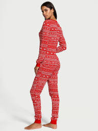 Женский мягкий термокомбинезон Victoria's Secret 1159835577 (Красный S)