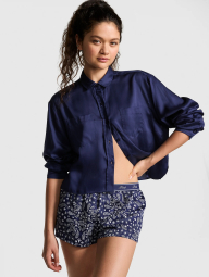 Рубашка для дома и сна Victoria’s Secret Pink 1159835679 (Синий XXL)