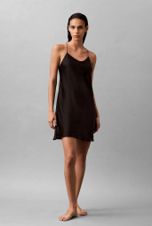 Домашнее платье Calvin Klein сорочка для сна 1159835819 (Черный M)