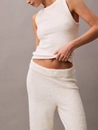 Плюшевые домашние штаны Calvin Klein 1159837935 (Молочный M)