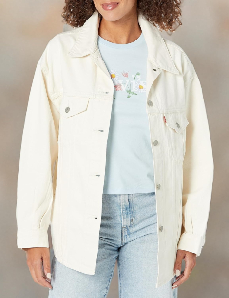 Женская джинсовая куртка Levi's 1159832410 (Бежевый XL)