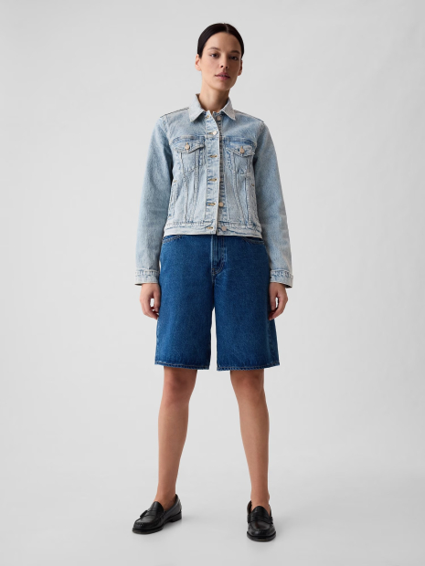 Женская джинсовая куртка GAP 1159835588 (Голубой S)