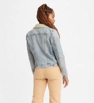 Жіноча утеплена джинсова куртка Levi's 1159793901 (Білий/синій, XS)