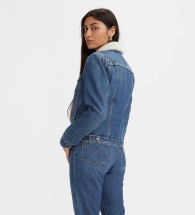 Женская утепленная джинсовая куртка Levi's 1159794390 (Синий, XL)