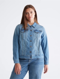 Женская джинсовая куртка Calvin Klein 1159796093 (Синий, 1X)