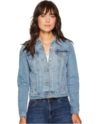 Жіноча джинсова куртка Levi's 1159801559 (Білий/синій, L)