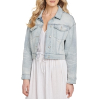 Женская укороченная джинсовая куртка DKNY 1159805269 (Голубой, S)