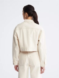 Укороченная джинсовая куртка Calvin Klein 1159805916 (Молочный, XL)