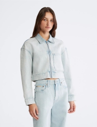 Коротка джинсова куртка Calvin Klein 1159804940 (Блакитний, XL)