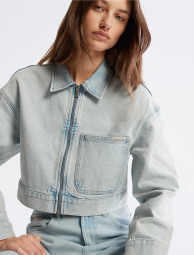 Укороченная джинсовая куртка Calvin Klein 1159804940 (Голубой, XL)
