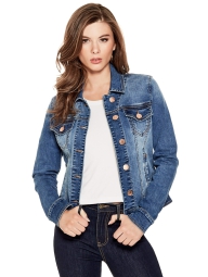 Жіноча джинсова куртка Guess 1159806021 (Білий/синій, S)