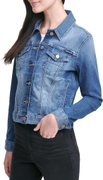 Жіноча джинсова куртка Calvin Klein 1159807189 (Білий/синій, XL)