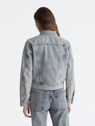 Жіноча джинсова куртка Calvin Klein 1159810143 (Білий/синій, M)