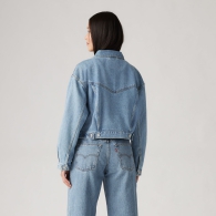 Женская укороченная джинсовая куртка Levi's 1159827850 (Синий XL)