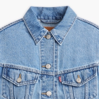 Женская укороченная джинсовая куртка Levi's 1159827850 (Синий XL)