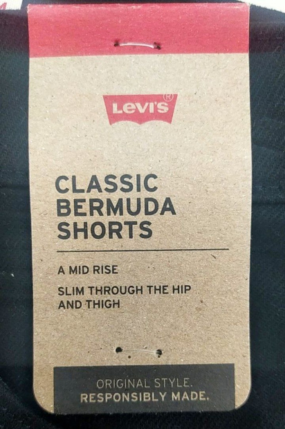 Жіночі джинсові шорти Classic Bermuda Levi's бермуди 1159814347 (Чорний, 24)