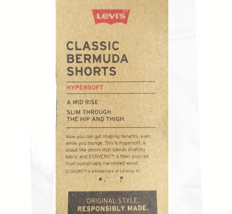 Женские джинсовые шорты Classic Bermuda Levi's бермуды 1159817708 (Голубой 31)