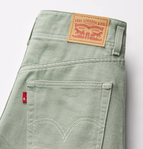 Женские джинсовые шорты Mom Levi's высокая посадка 1159817851 (Зеленый 27)