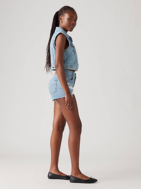 Жіночі шорти джинсові 501 Levi's з рваними деталями 1159818572 (Синій 27)