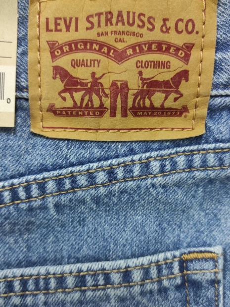 Женские джинсовые шорты  Mom Levi's с высокой посадкой 1159819558 (Голубой 29)